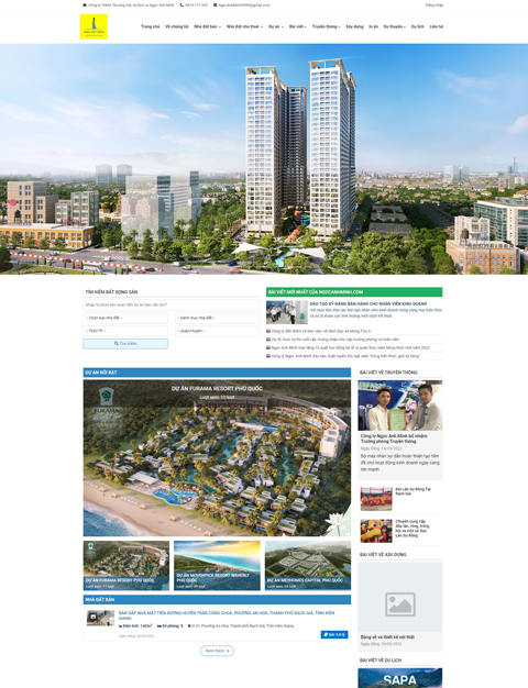 Mẫu Web Bất Động Sản 002